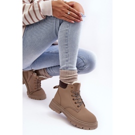 Trappeurs isolés en fourrure pour femmes, Fenan beige foncé 7