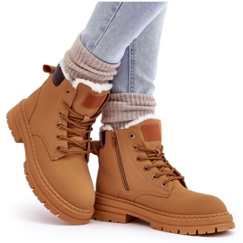 Trappeurs isolés en fourrure Camel Fenan pour femmes brun 9