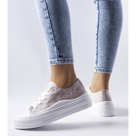 Baskets à plateforme grises Bélair 1