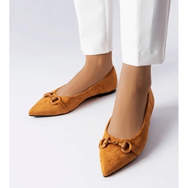 Ballerines marron à bout pointu Aimé brun 1