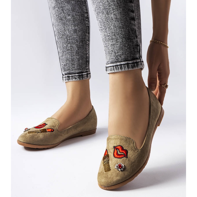 Ballerines décoratives vertes Hillcrest 1