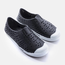 Claquettes de piscine enfant Peppin noires 1