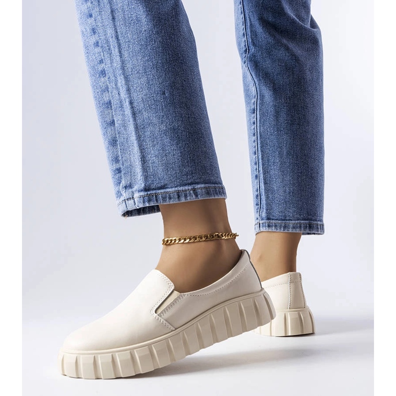 Derbies beiges LS5379 Taupe 1