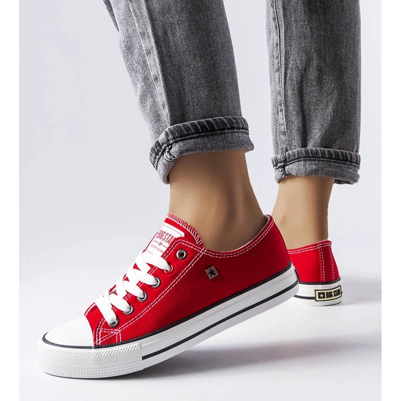 Baskets classiques rouges Big Star T274020603 1