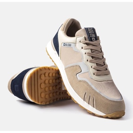Baskets Big Star en daim beige LL174123 2