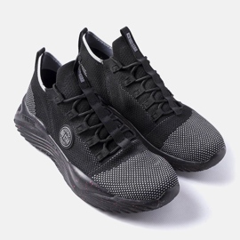 Baskets noires pour hommes Big Star LL174282 le noir 1