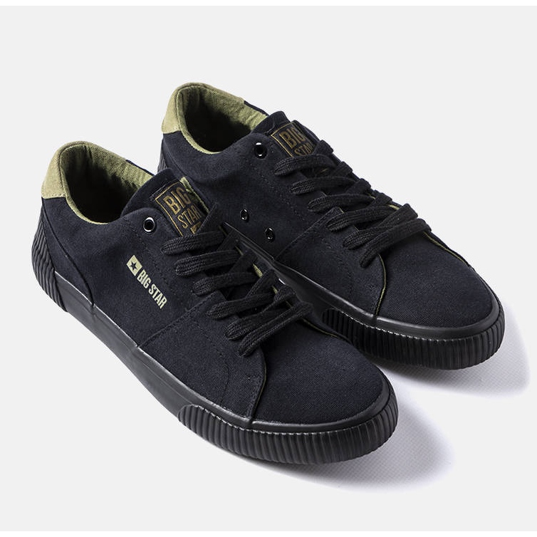 Baskets noires pour hommes Big Star LL174009 le noir 1