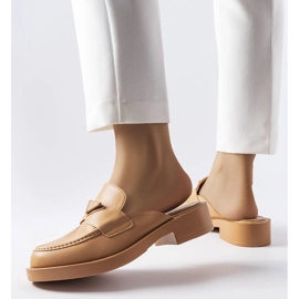 Claquettes marron à bout intégré de Berkshire brun 1