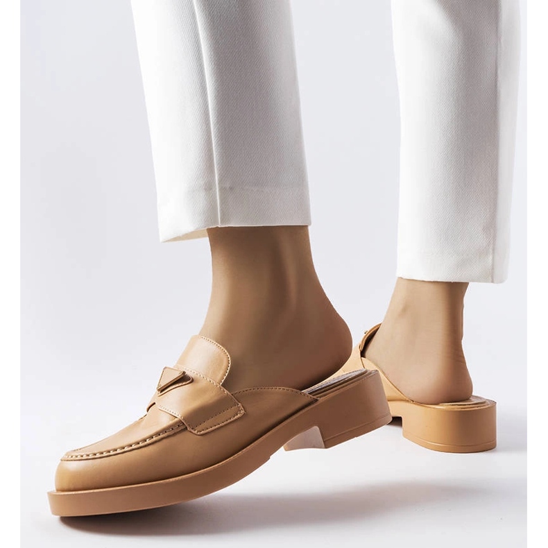 Claquettes marron à bout intégré de Berkshire brun 1