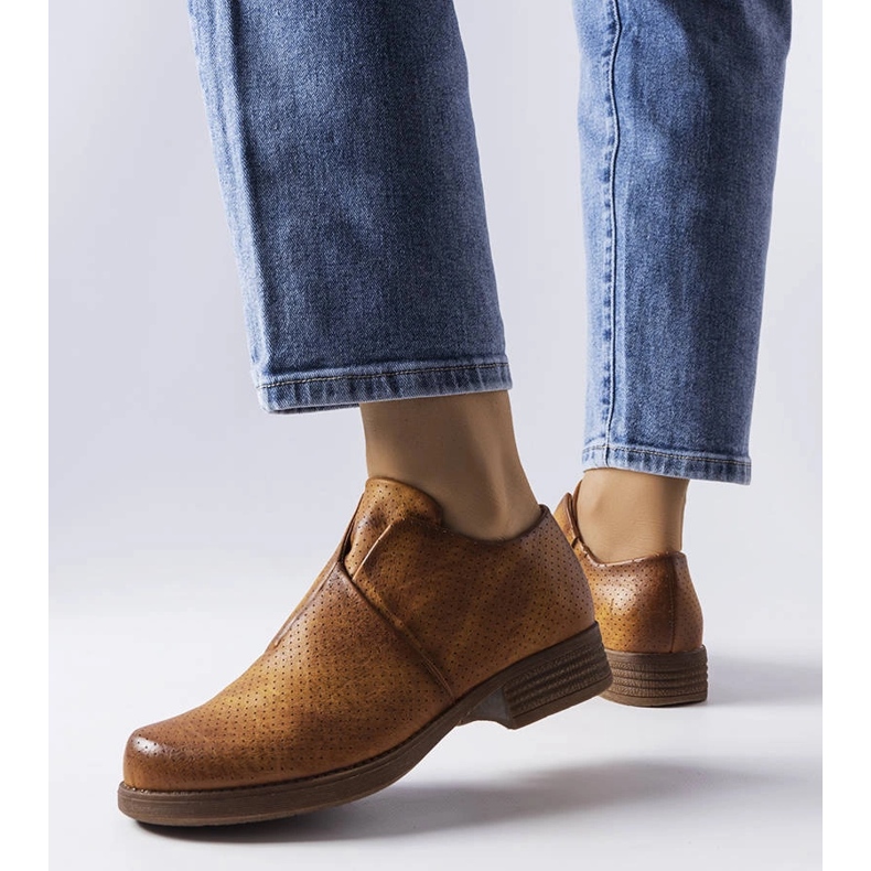 Derbies beiges LS5379 Taupe 1