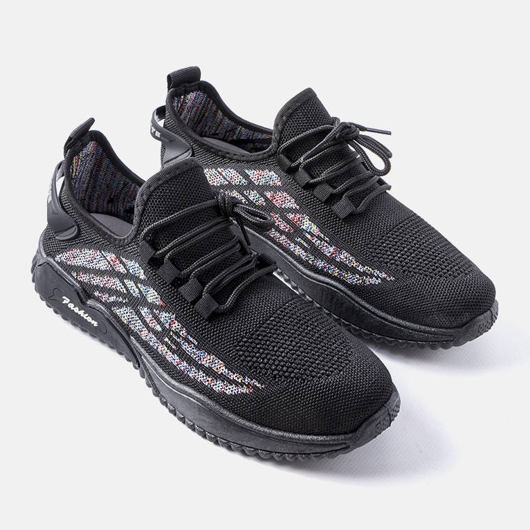 Baskets noires pour hommes de James le noir 1 Baskets noires pour hommes de James le noir 1