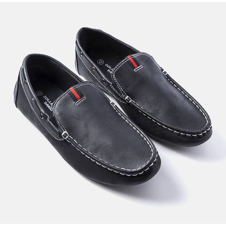 Mocassins noirs pour hommes de Michaud 1