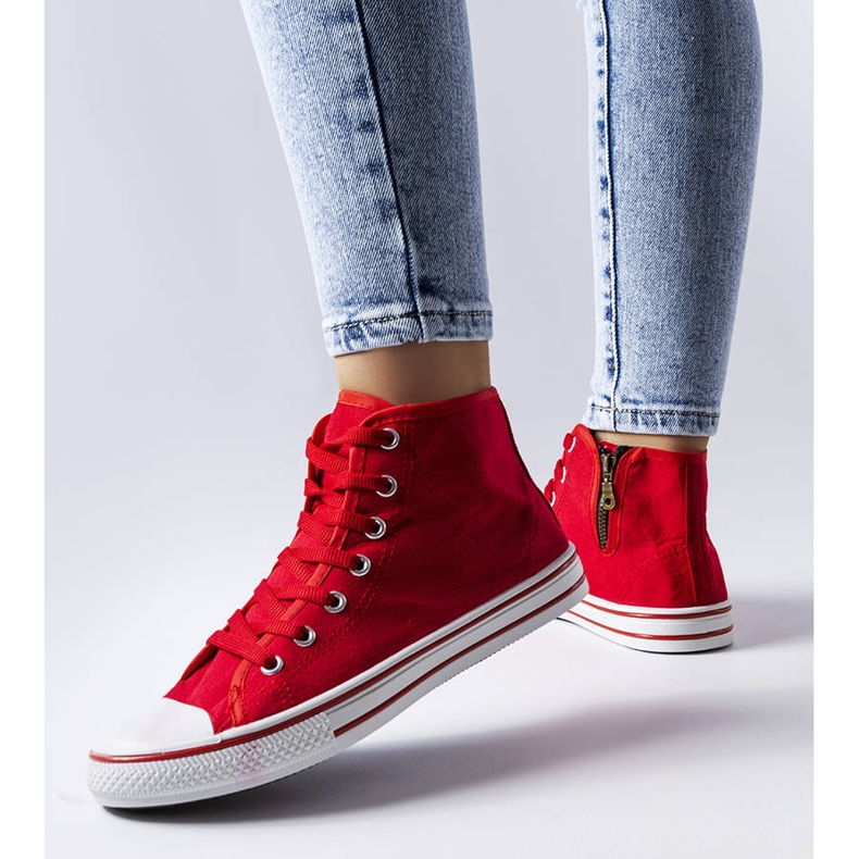 Bottines rouges Alaine 2