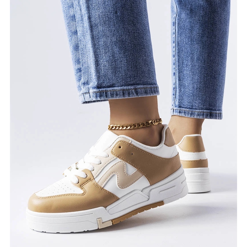 Bottes marron à semelle plus épaisse de Harter beige 1