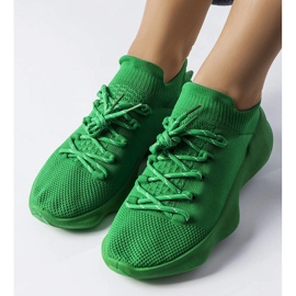 Baskets en tissu vert 1