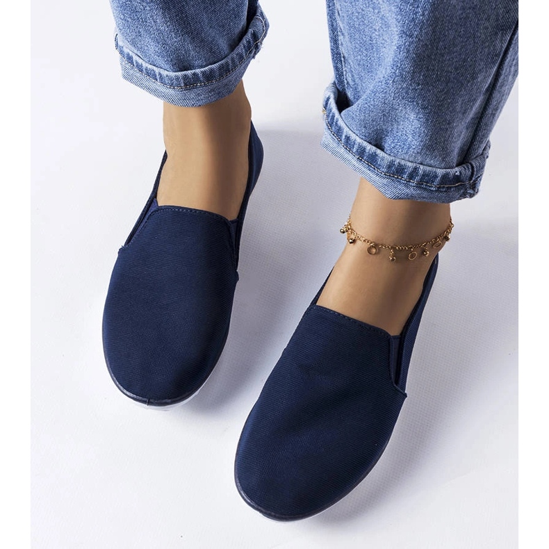 Baskets élastiques bleu marine Gaulin 1