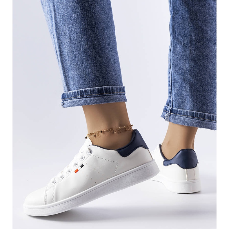 Baskets en éco-cuir blanc Mothé 1