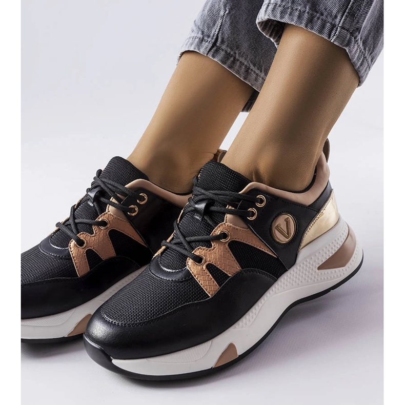 Baskets Vinceza noires le noir 1