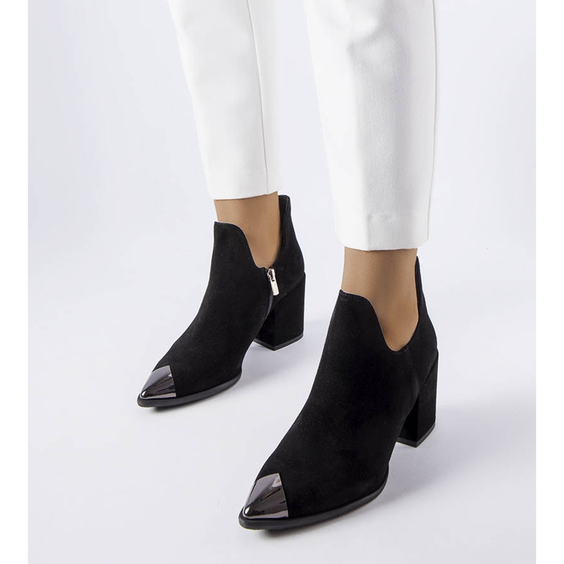 Bottes en cuir noir Karino le noir 1