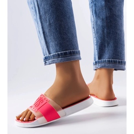 Babouches en caoutchouc rose de Paris 1 Babouches en caoutchouc rose de Paris 1