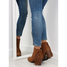 Fringe C138 Boots camel à franges brun 6