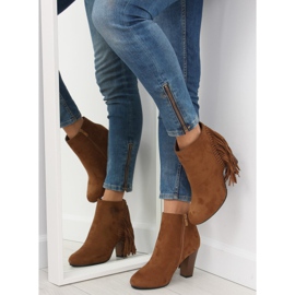Fringe C138 Boots camel à franges brun 7