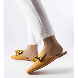 Claquettes marron avec chaîne Hickory brun 1