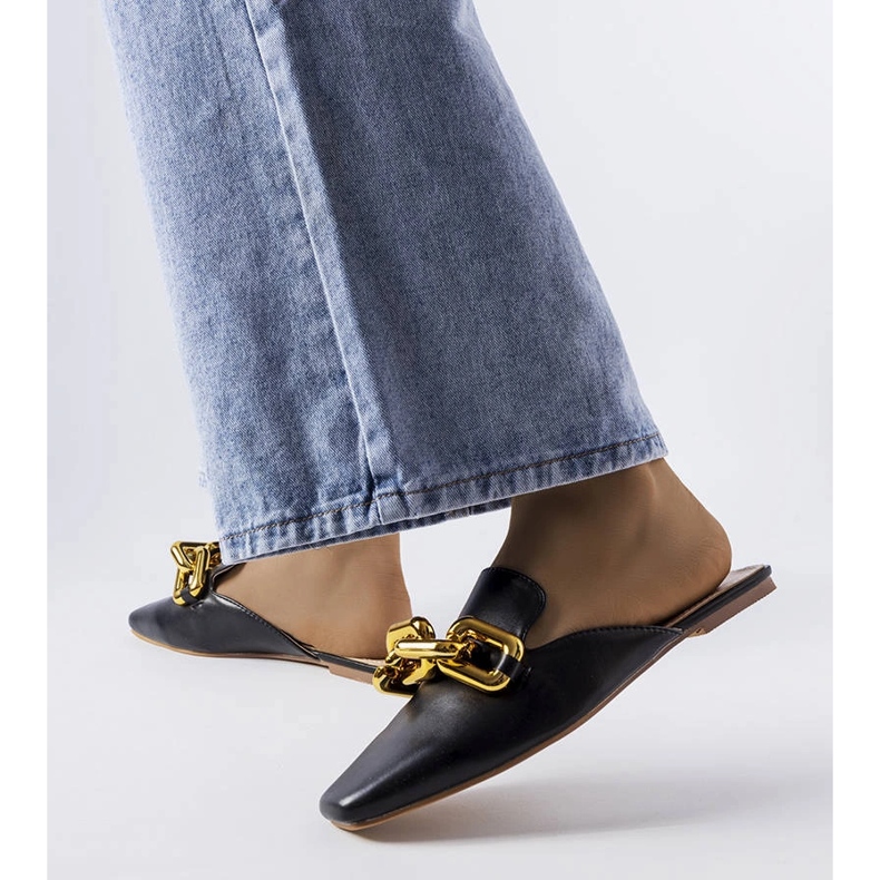 Sliders noirs avec chaîne Hickory 1