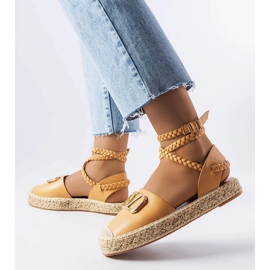 Espadrilles marron à lacets Parent brun 1