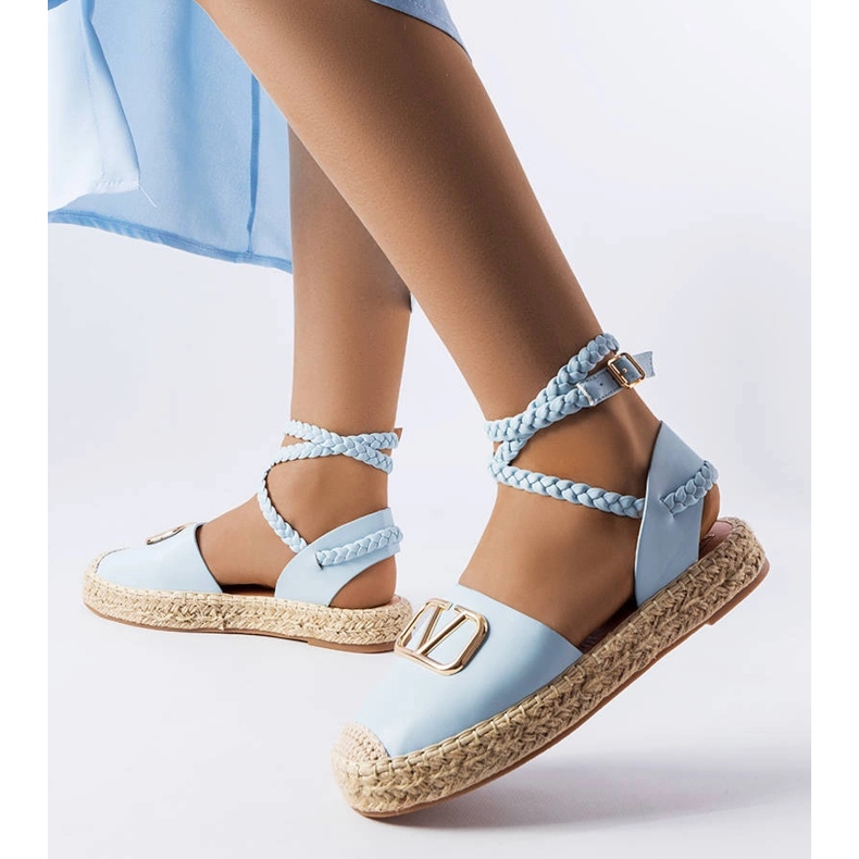 Espadrilles bleues à lacets Parent 1