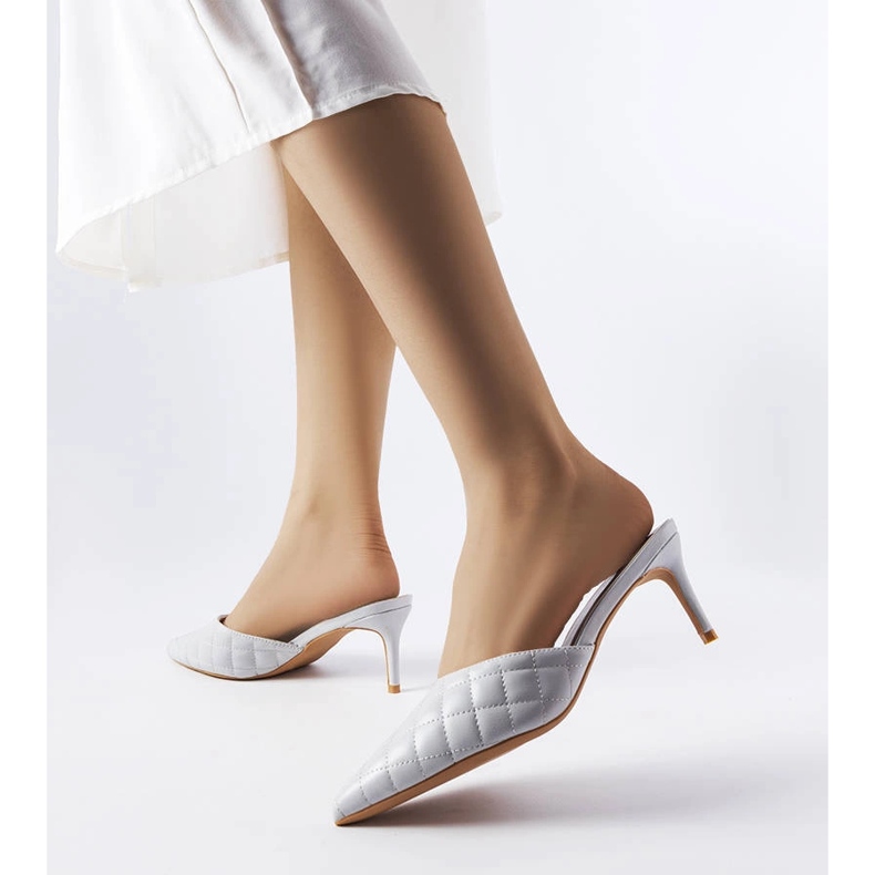 Tongs matelassées grises Lambert 1