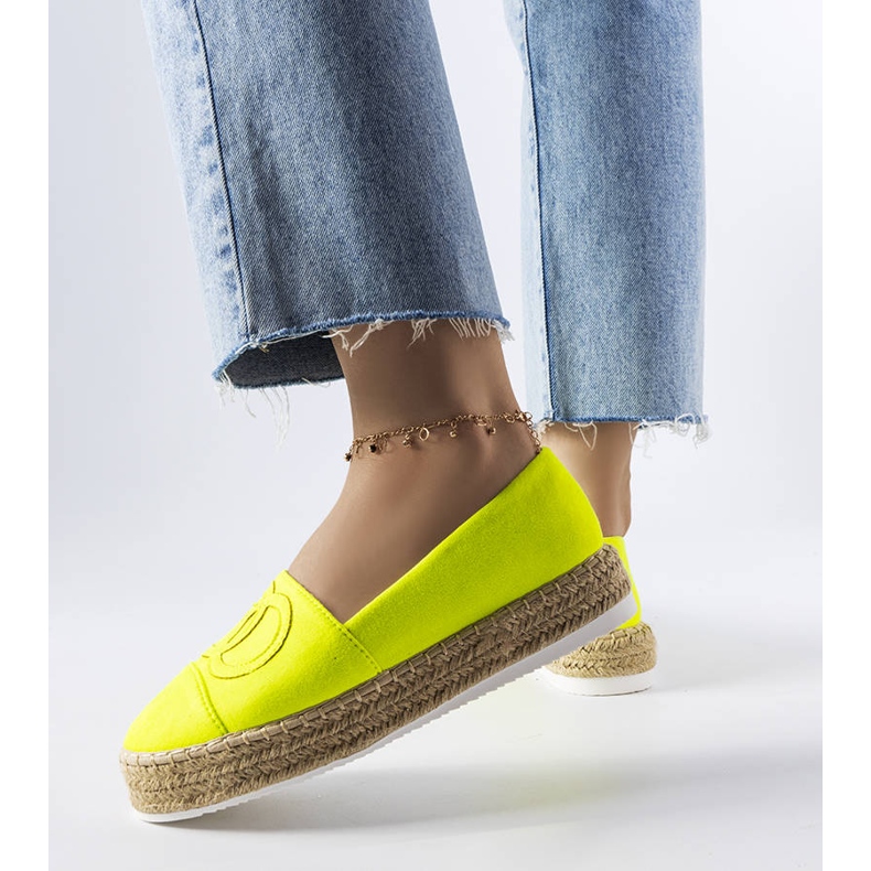 Espadrilles à plateforme fluo de Southfield jaune 1
