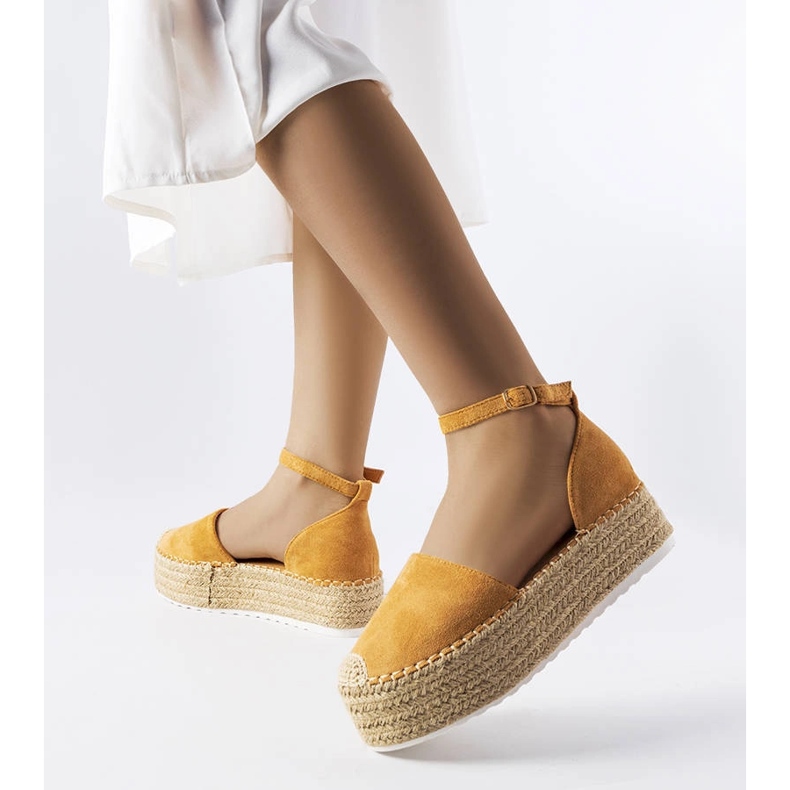 Espadrilles à plateforme marron Clousson brun 1