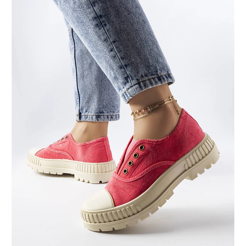 Baskets roses foncées de Walton 1