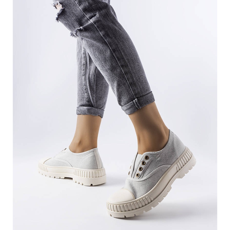 Baskets élastiquées grises Walton 1 Baskets élastiquées grises Walton 1