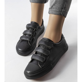 Baskets Velcro noires Big Star LL274A206 1