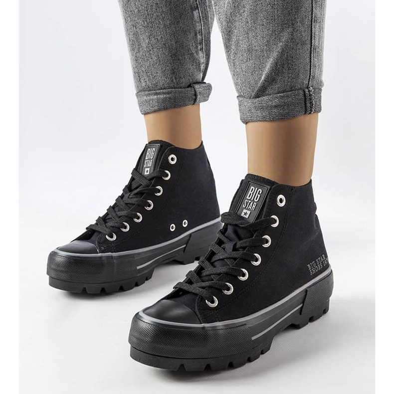 Bottines noires Big Star LL274155 1