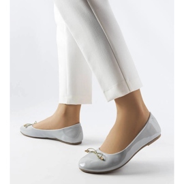 Ballerines laquées gris Lakewood 1