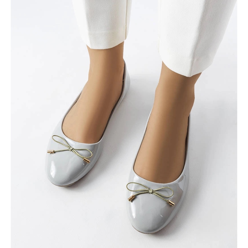 Ballerines laquées gris Lakewood 2