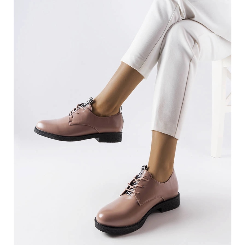 Chaussures à lacets roses Edmonton 1