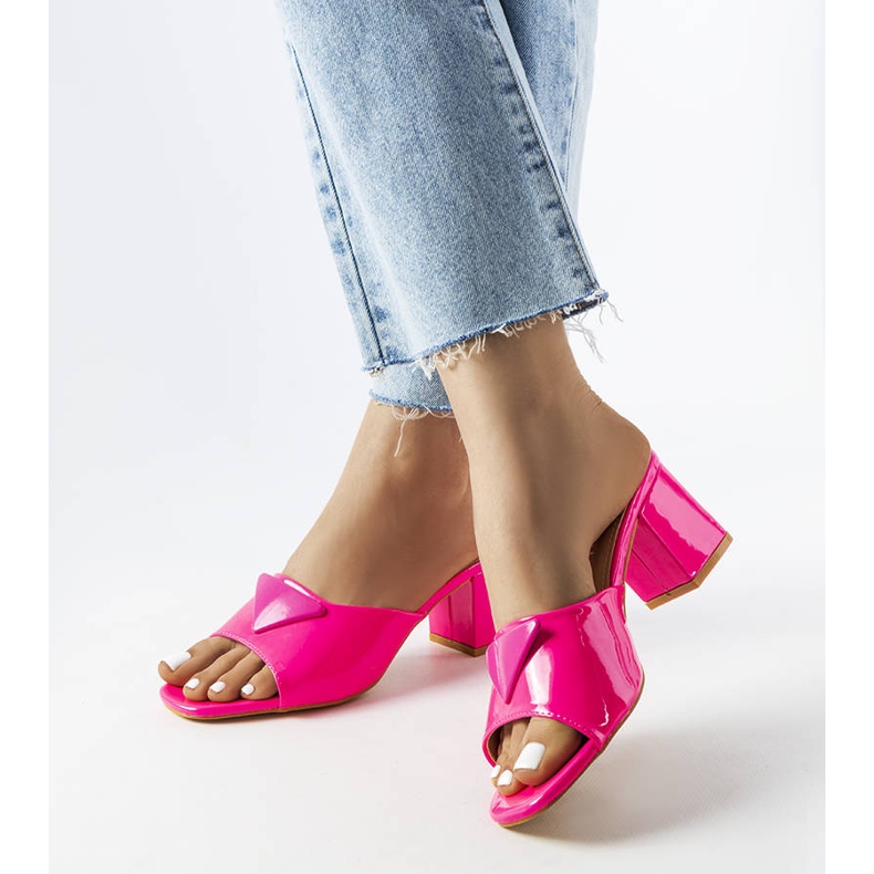 Curseurs de poteaux Branch laqués rose 2