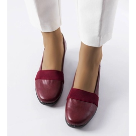 Chaussures compensées bordeaux de Bisson rouge 2