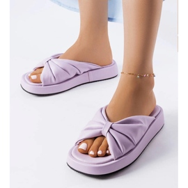 Sandales compensées violettes Hog 1
