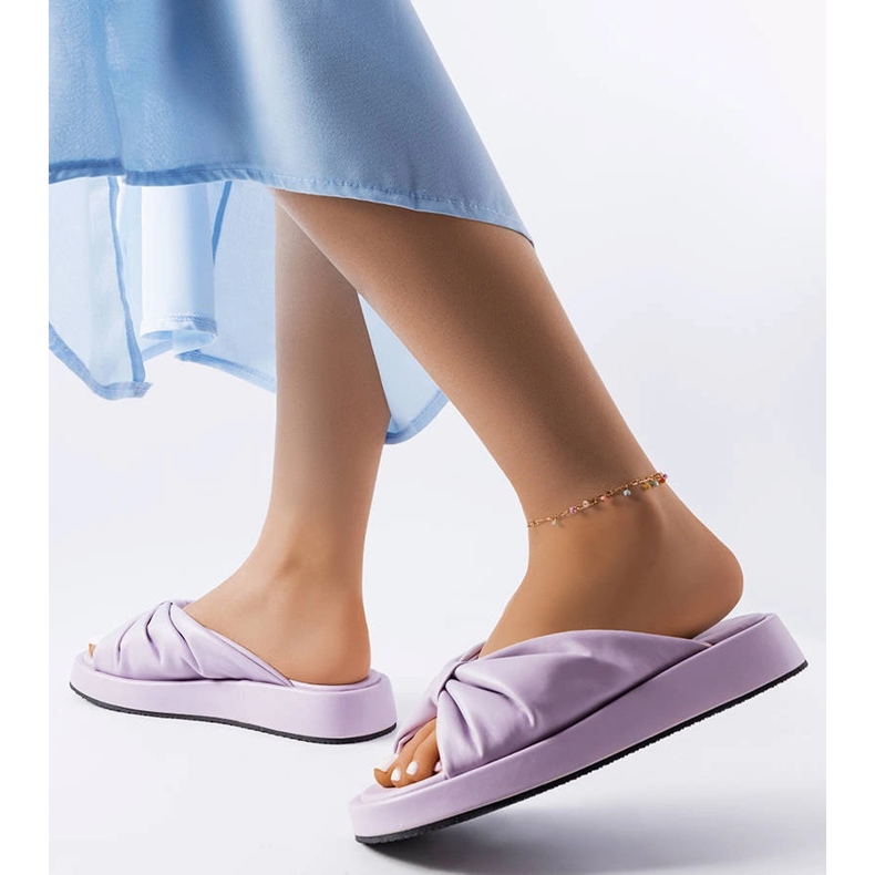 Sandales compensées violettes Hog 2