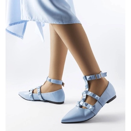 Ballerines bleues avec une fermeture Blur spectaculaire 2