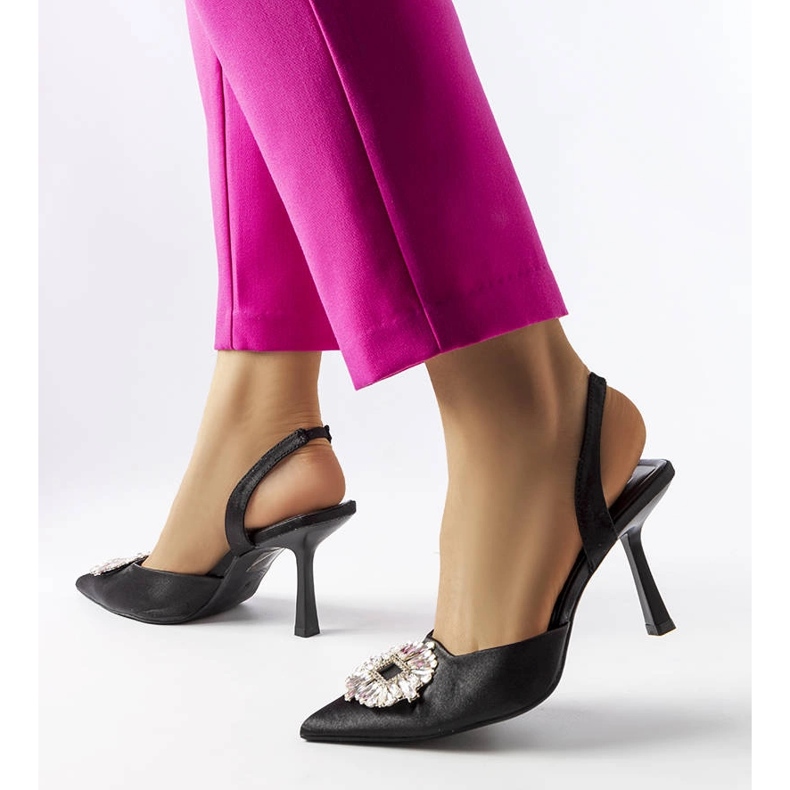 Escarpins Dearborn noirs à strass le noir 1 Escarpins Dearborn noirs à strass le noir 1