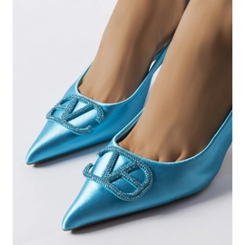 Talons bleus avec zircons cubiques de Lafontaine 1