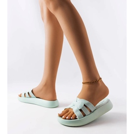 Chaussons caoutchouc bleu Coudert 1