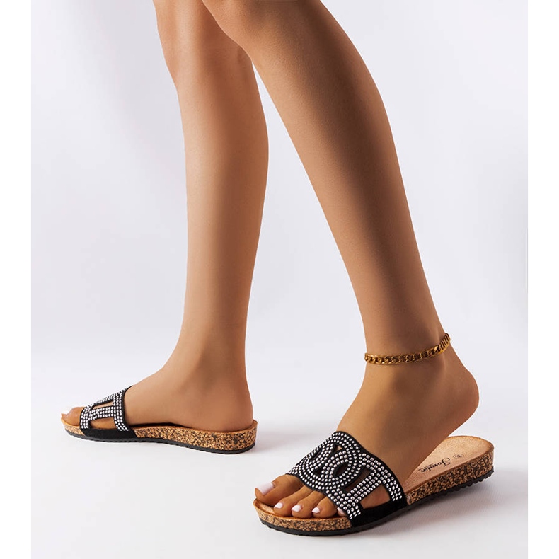 Toboggans noirs décorés de jets Lagacé le noir 2