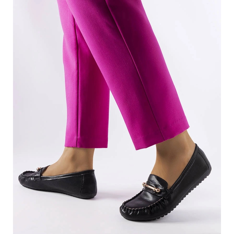 Mocassins noirs au fini mat de Sorel le noir 1